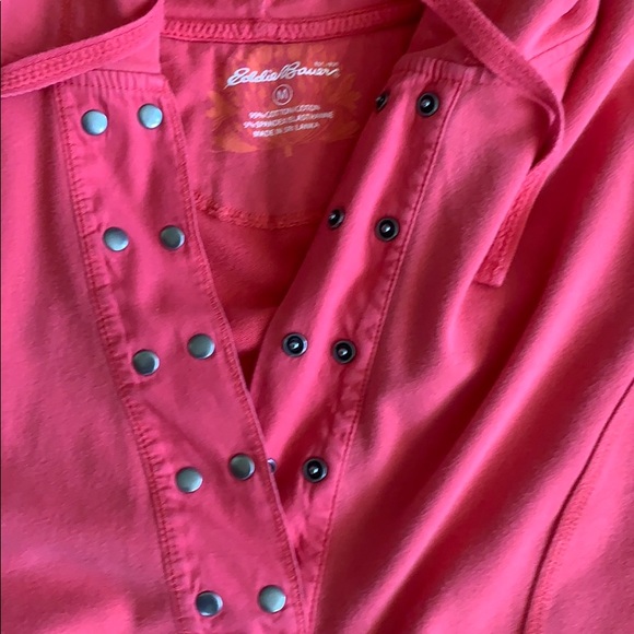 Eddie Bauer salmon/ pink hoodie - Picture 3 of 5